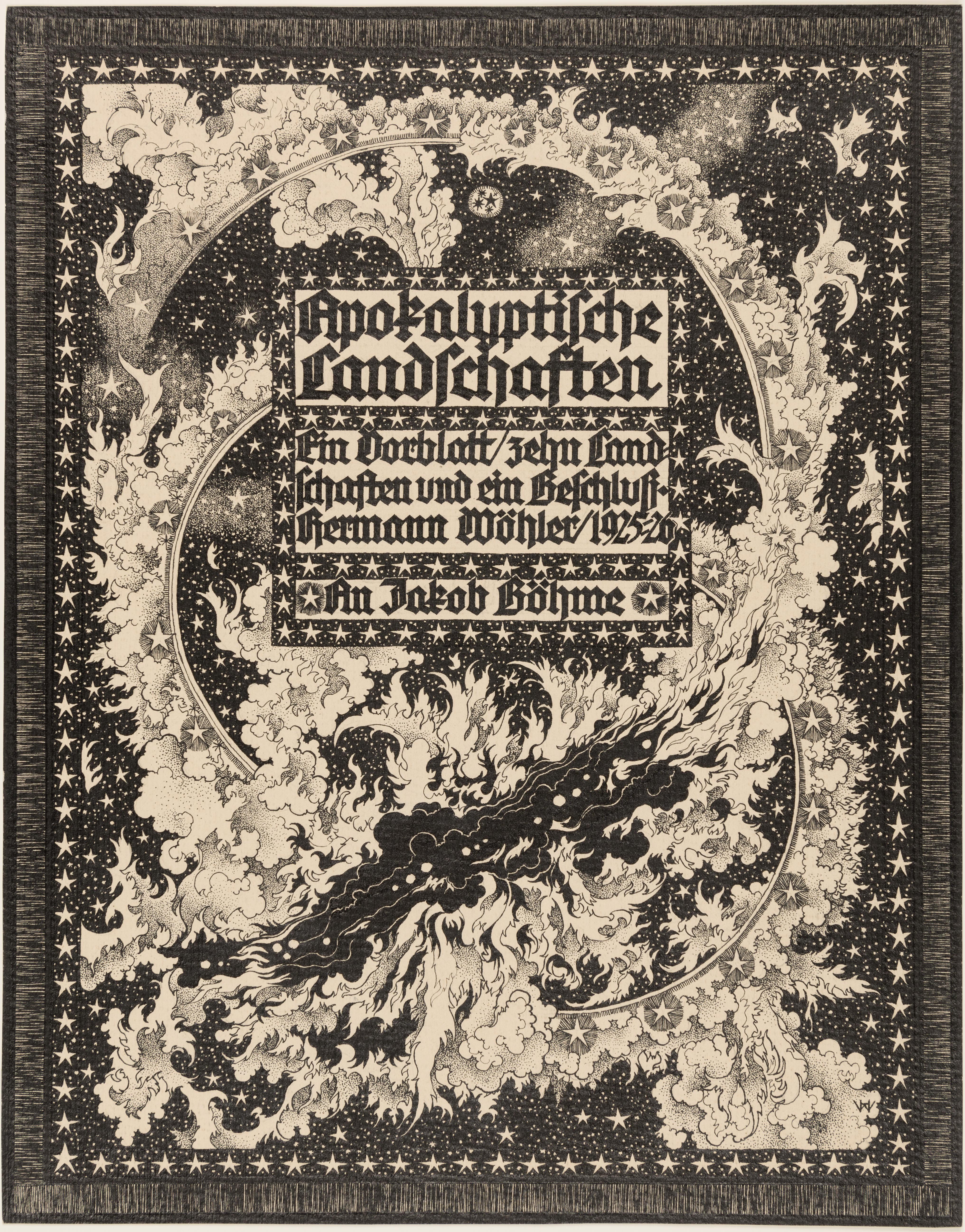 Title Page for Apokalyptische Landschaften (Apocalyptic Landscapes)